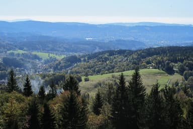 Looking out from Královka